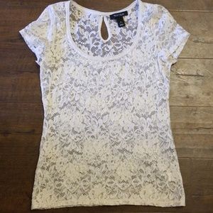 WHBM lace top